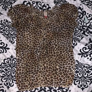 Leopard Print Dress Shirt